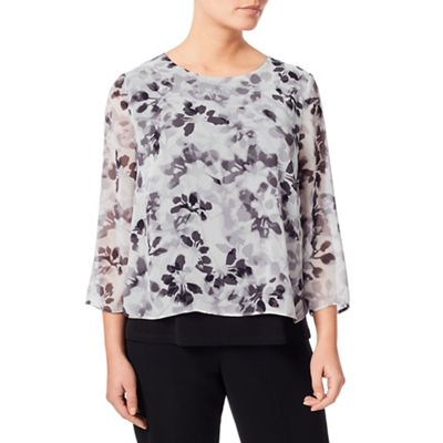 Eastex Printed Double Layer Blouse